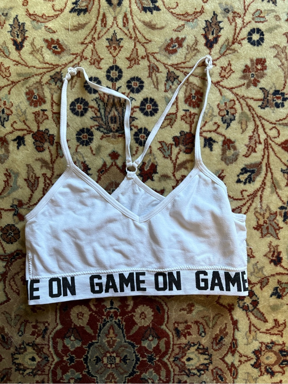 Free with purchase - Game On White Sports bra